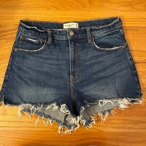 29/8 Dark wash cut off Abercrombie and fitch cotton Jean shorts
